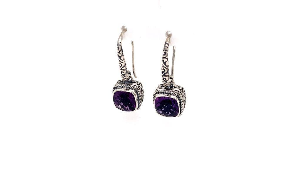 Honesty Earrings- Amethyst