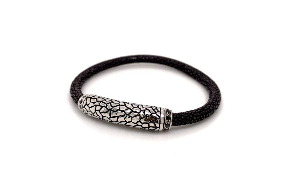 Stingray Leather Bracelet- Brown