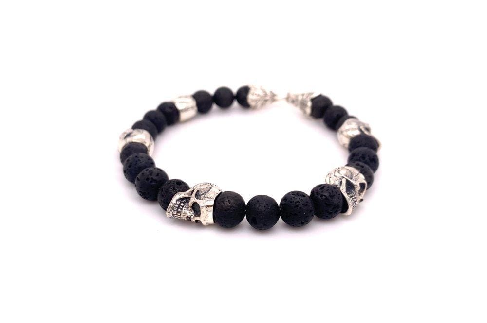 Skulls And Lava Bracelet