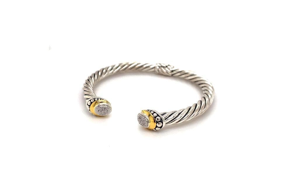 Pave Diamond Cable Bangle