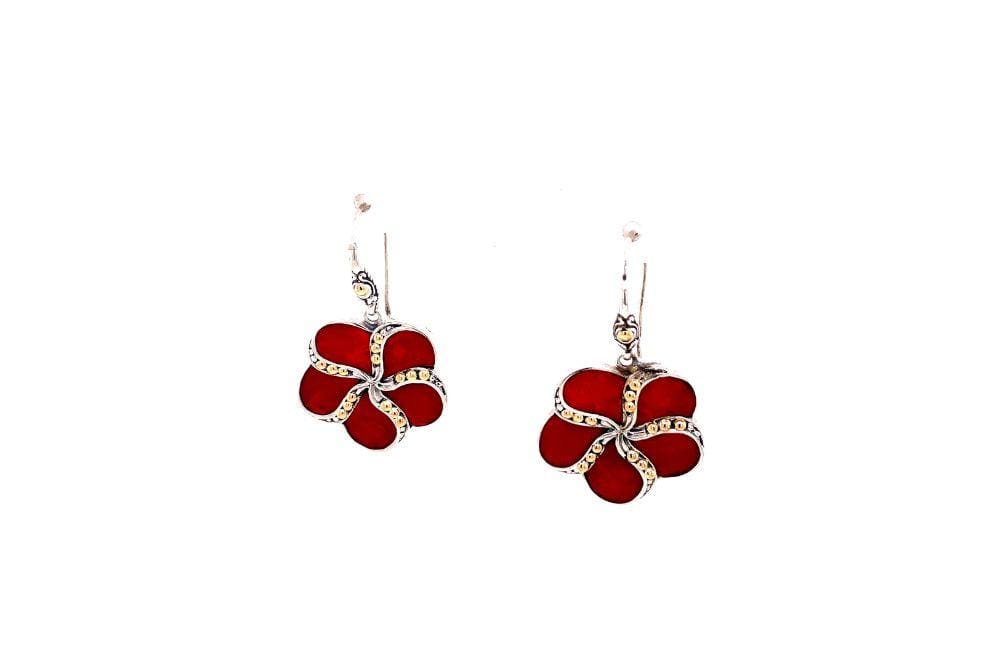 Sumba Earrings- Coral