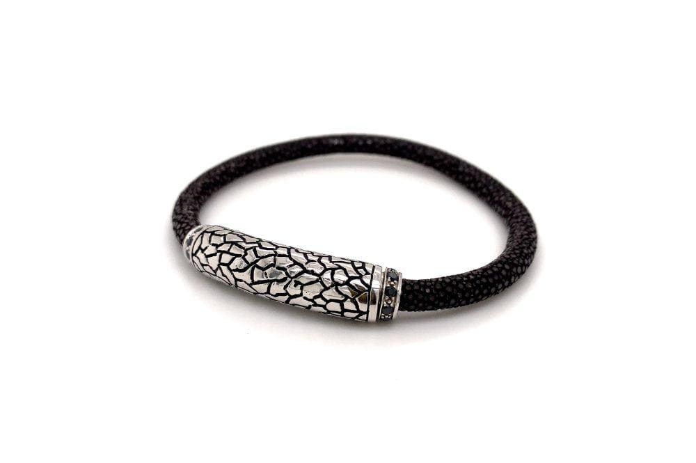 Stingray Leather Bracelet- Brown