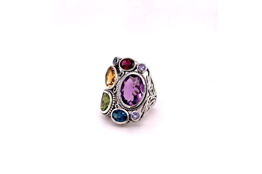 Madeira Ring- Multi Gemstones
