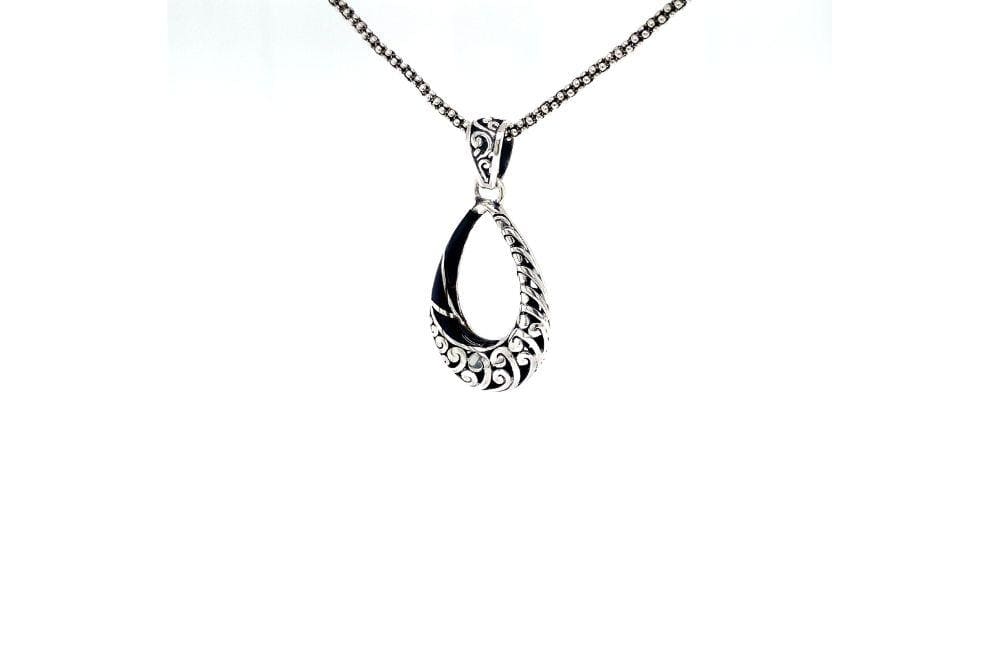 Embrace Pendant- Black Shell
