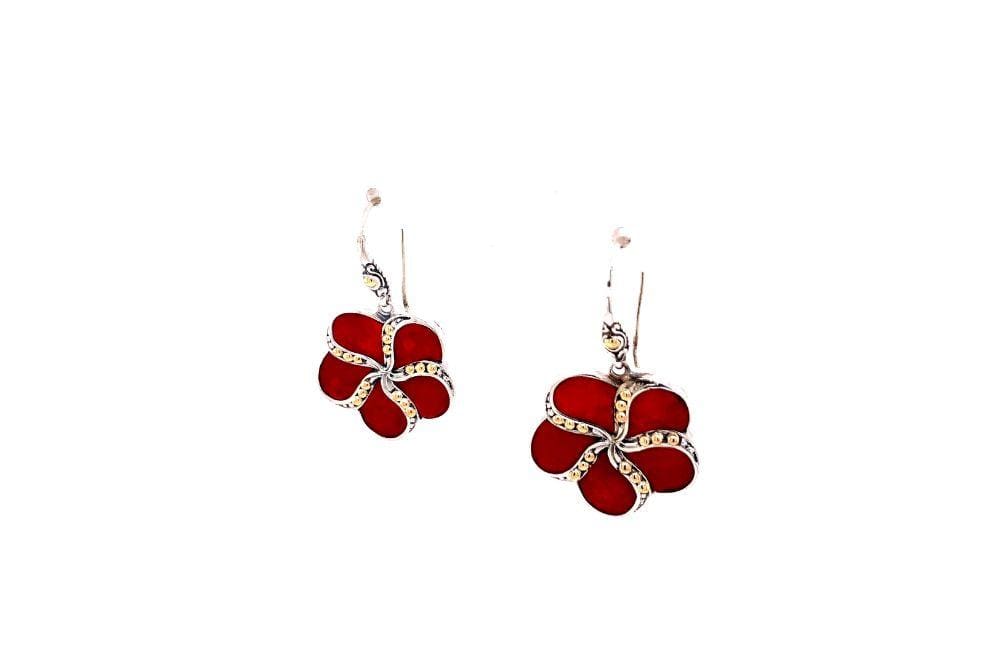 Sumba Earrings- Coral