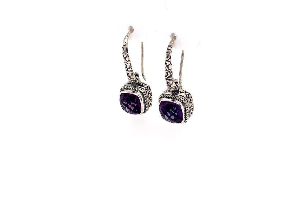 Honesty Earrings- Amethyst