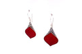 Ornate Earrings- Coral