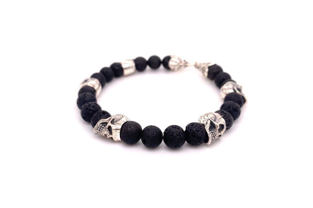 Skulls And Lava Bracelet