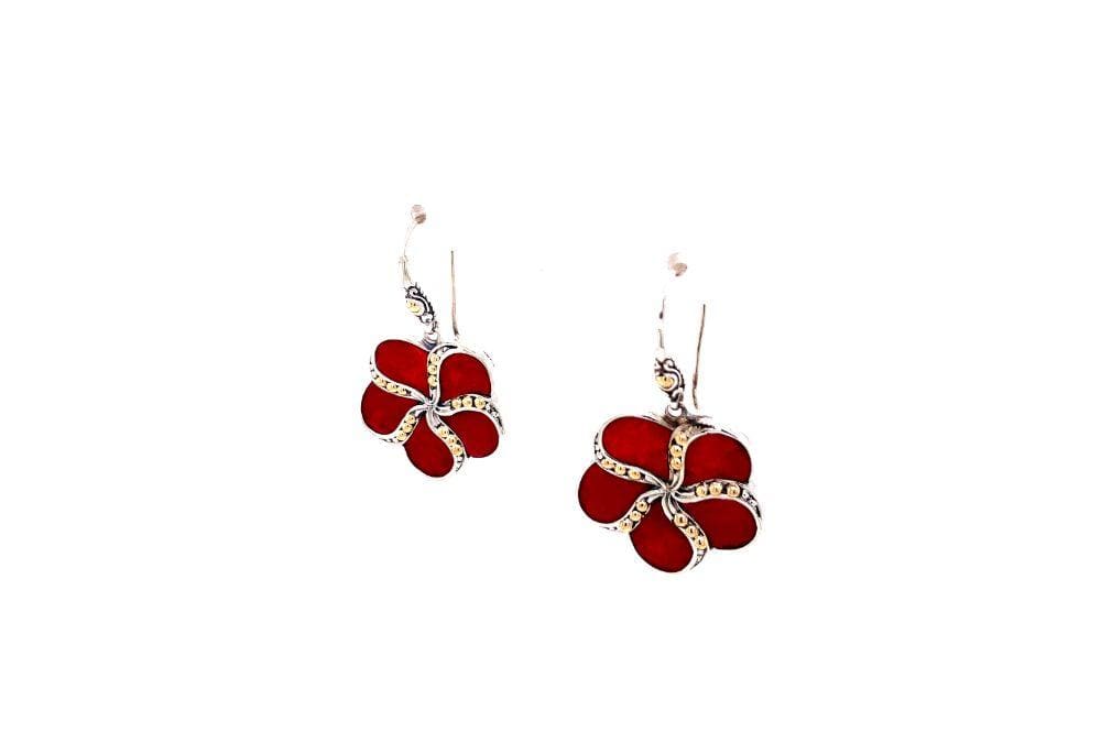 Sumba Earrings- Coral