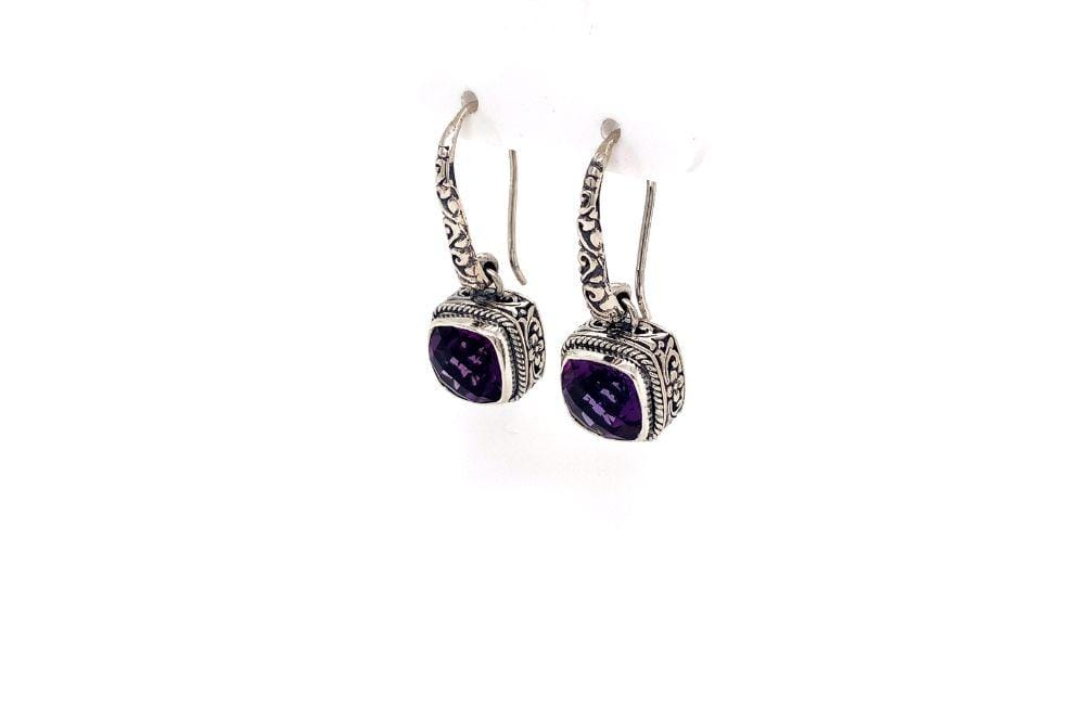 Honesty Earrings- Amethyst