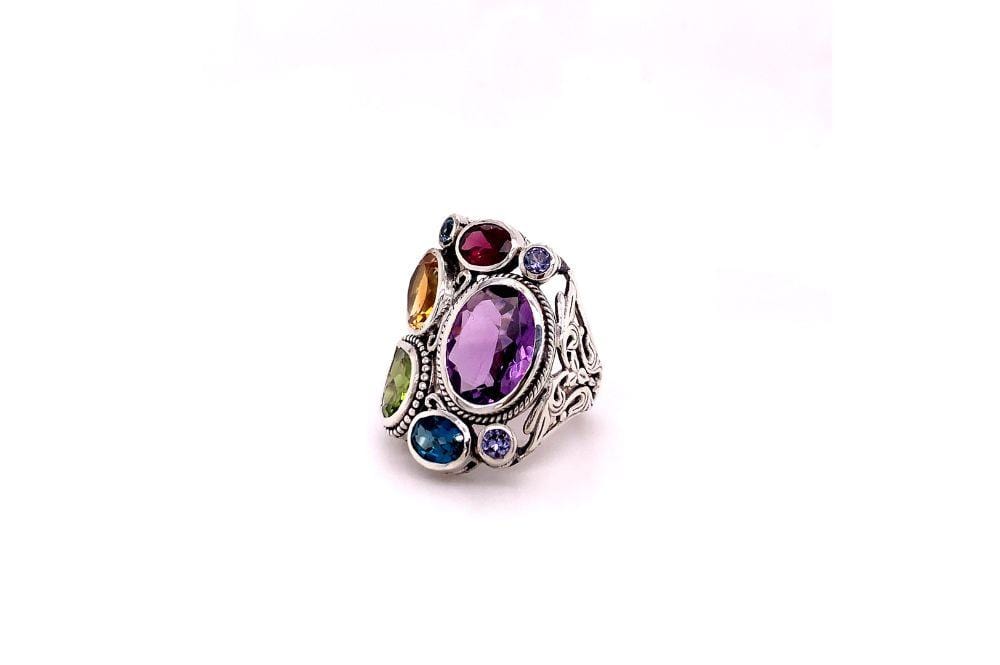 Madeira Ring- Multi Gemstones