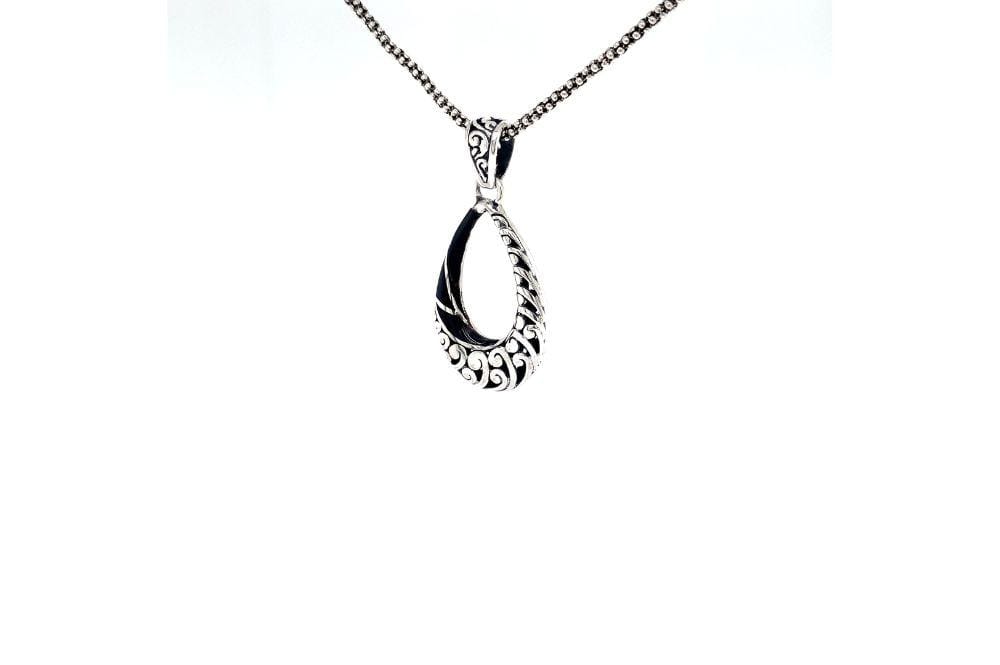 Embrace Pendant- Black Shell