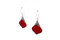 Ornate Earrings- Coral