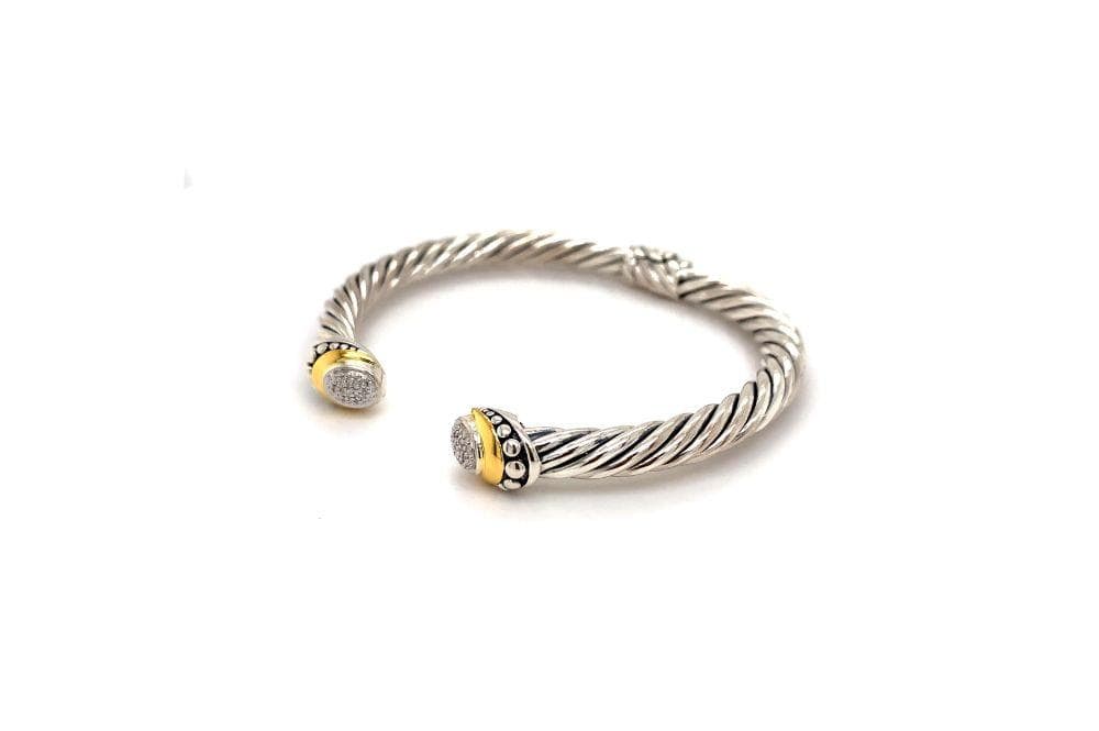 Pave Diamond Cable Bangle