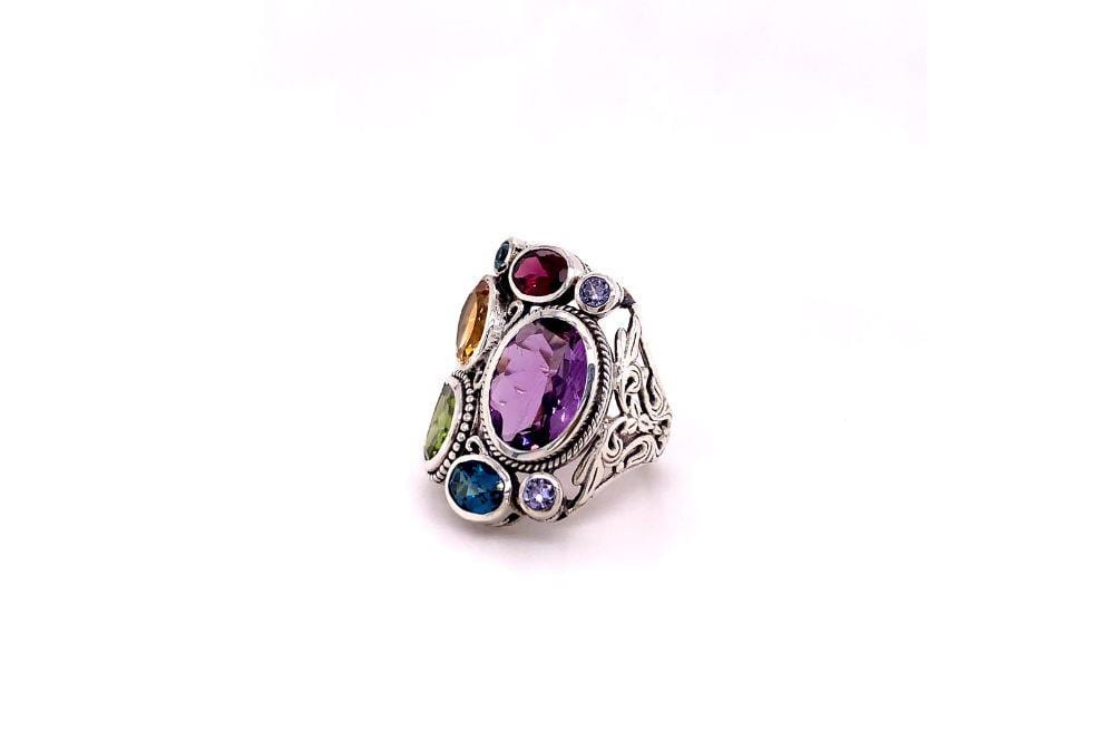 Madeira Ring- Multi Gemstones