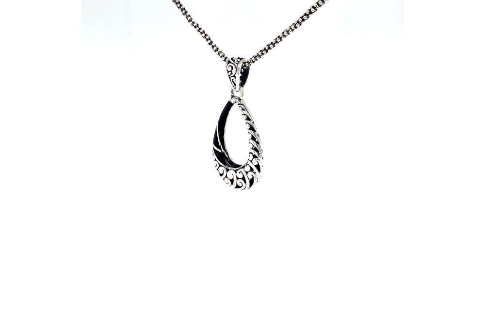 Embrace Pendant- Black Shell
