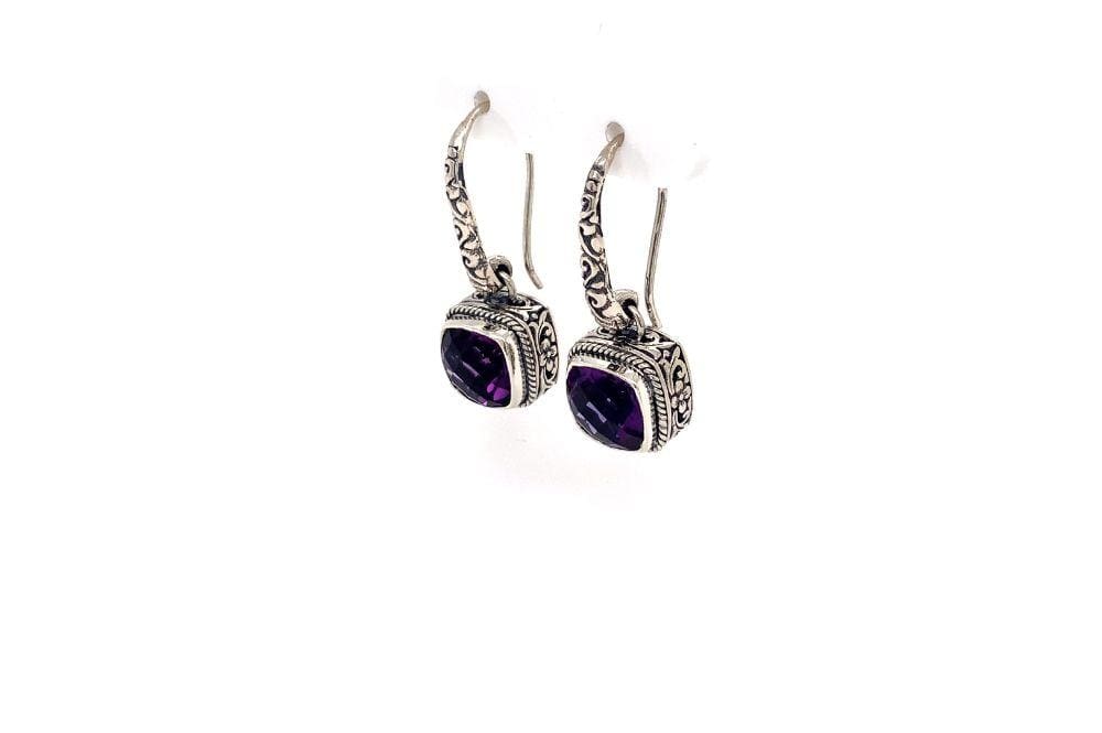 Honesty Earrings- Amethyst