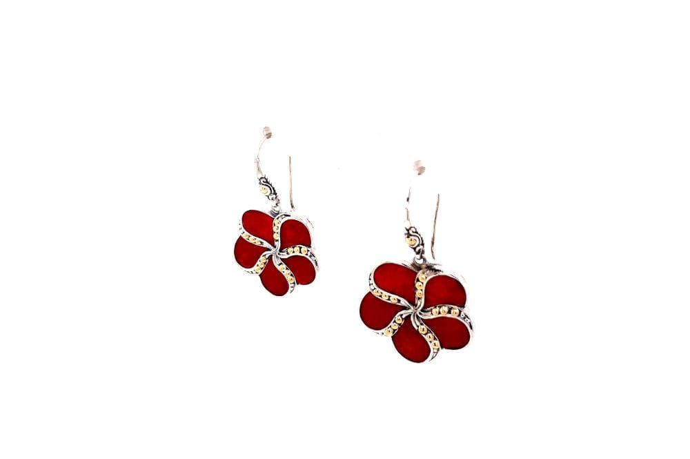 Sumba Earrings- Coral