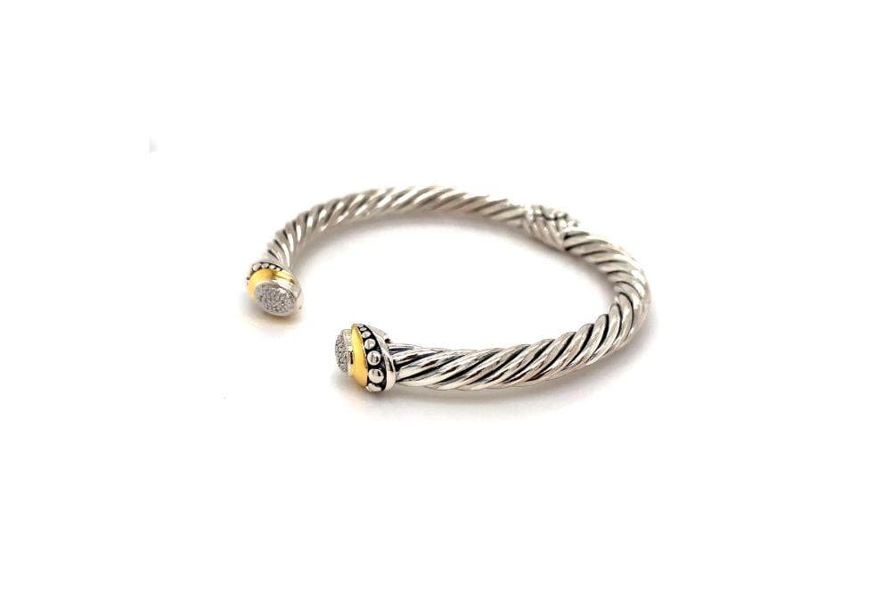Pave Diamond Cable Bangle