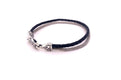 Latitude Bracelet- Black Leather