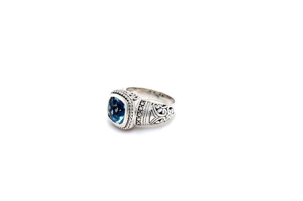 Honesty Ring- Blue Topaz
