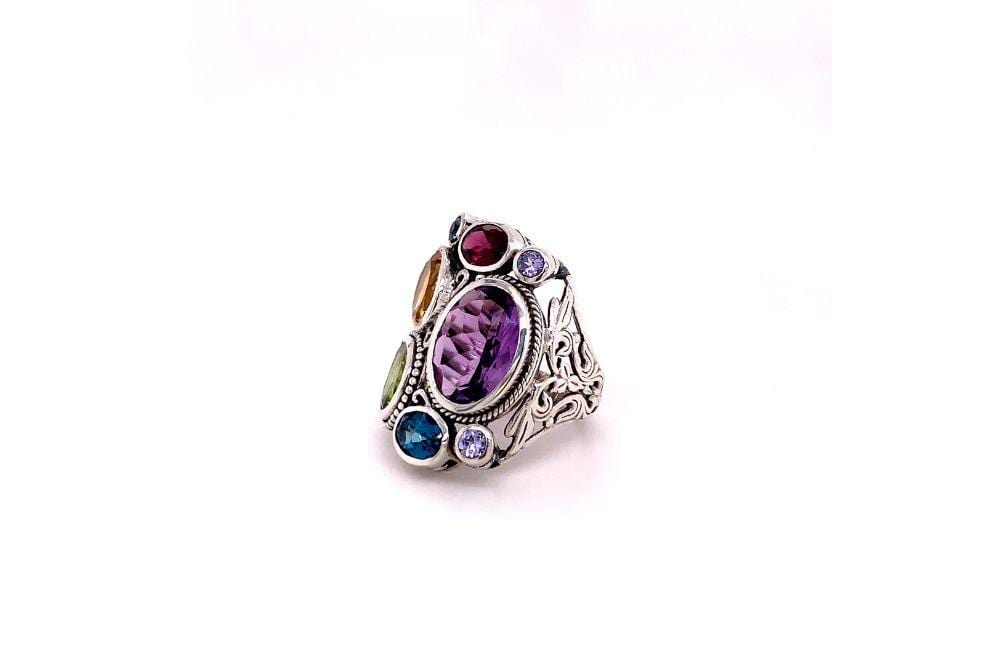 Madeira Ring- Multi Gemstones