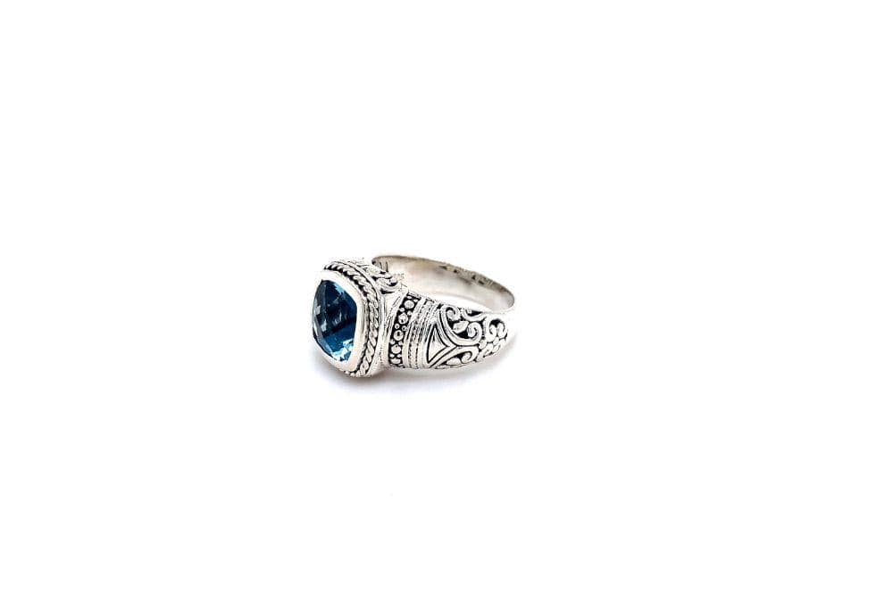 Honesty Ring- Blue Topaz