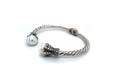 Bali Twist Bangle- White Pearl