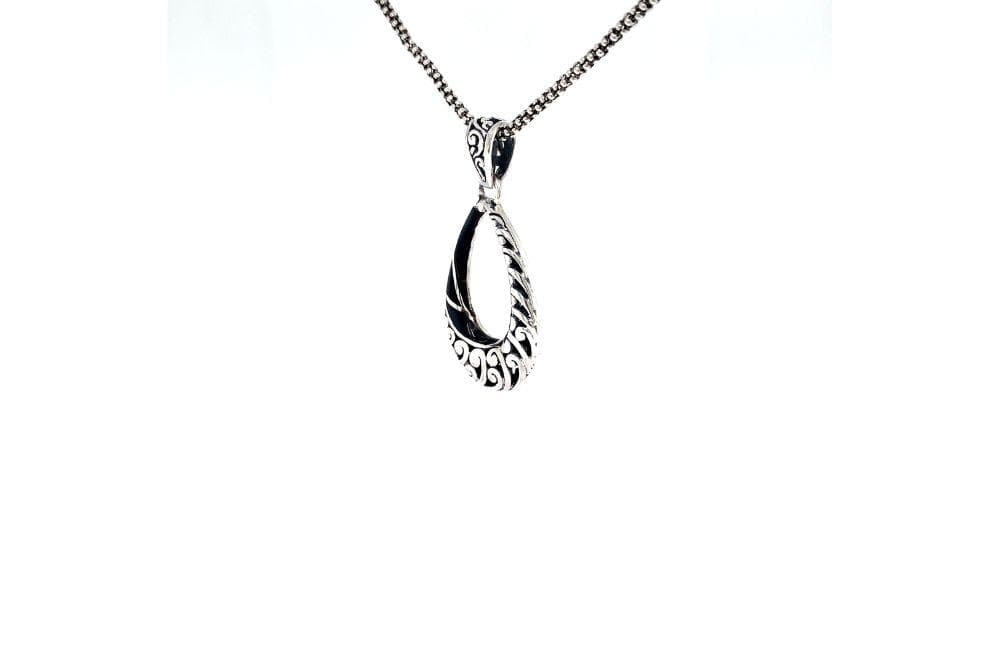 Embrace Pendant- Black Shell