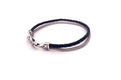 Latitude Bracelet- Black Leather