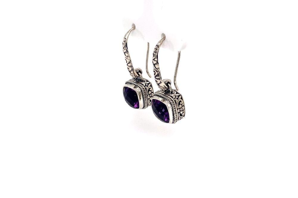Honesty Earrings- Amethyst