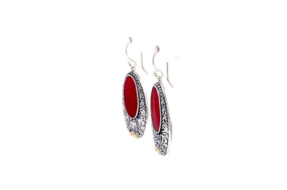 Bliss Earrings- Coral