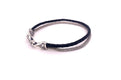 Latitude Bracelet- Black Leather