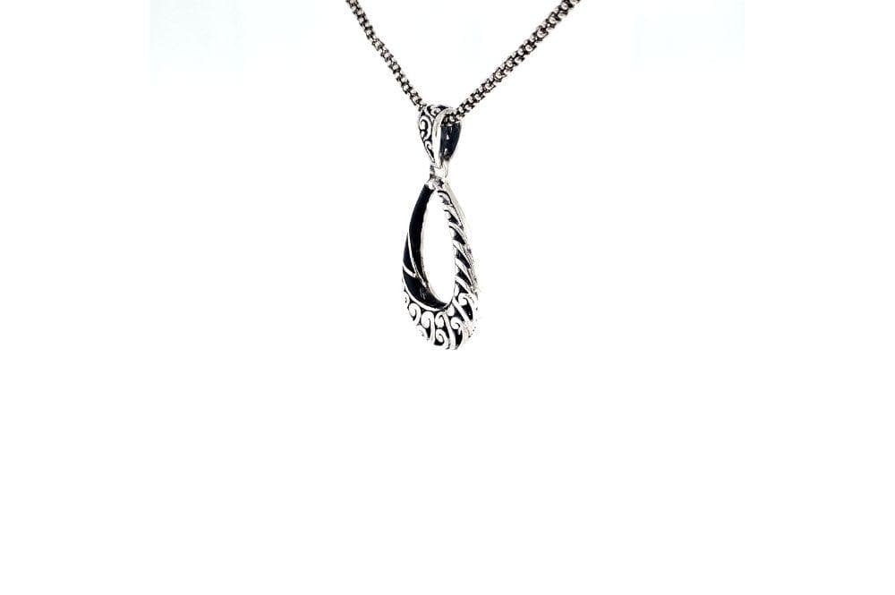 Embrace Pendant- Black Shell