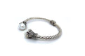 Bali Twist Bangle- White Pearl