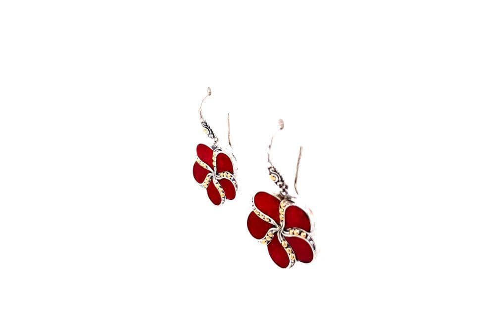 Sumba Earrings- Coral