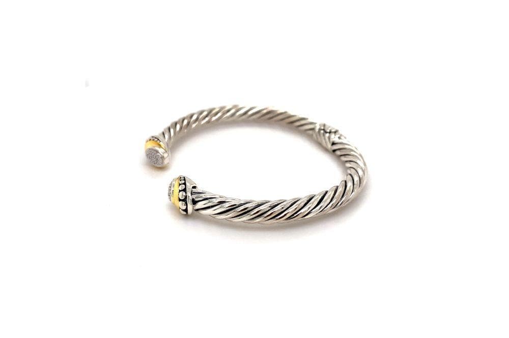Pave Diamond Cable Bangle