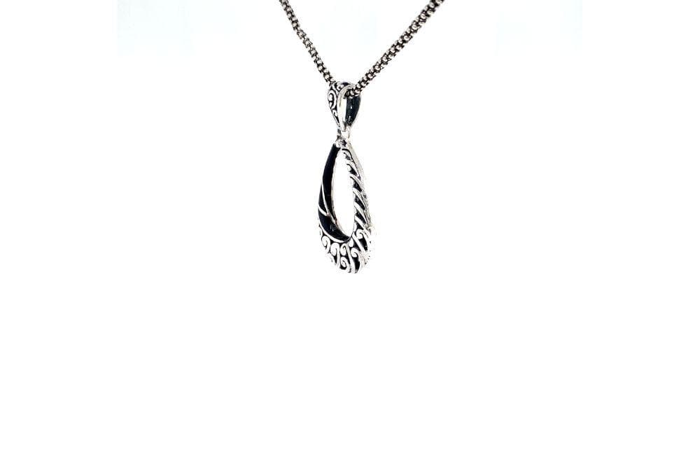 Embrace Pendant- Black Shell