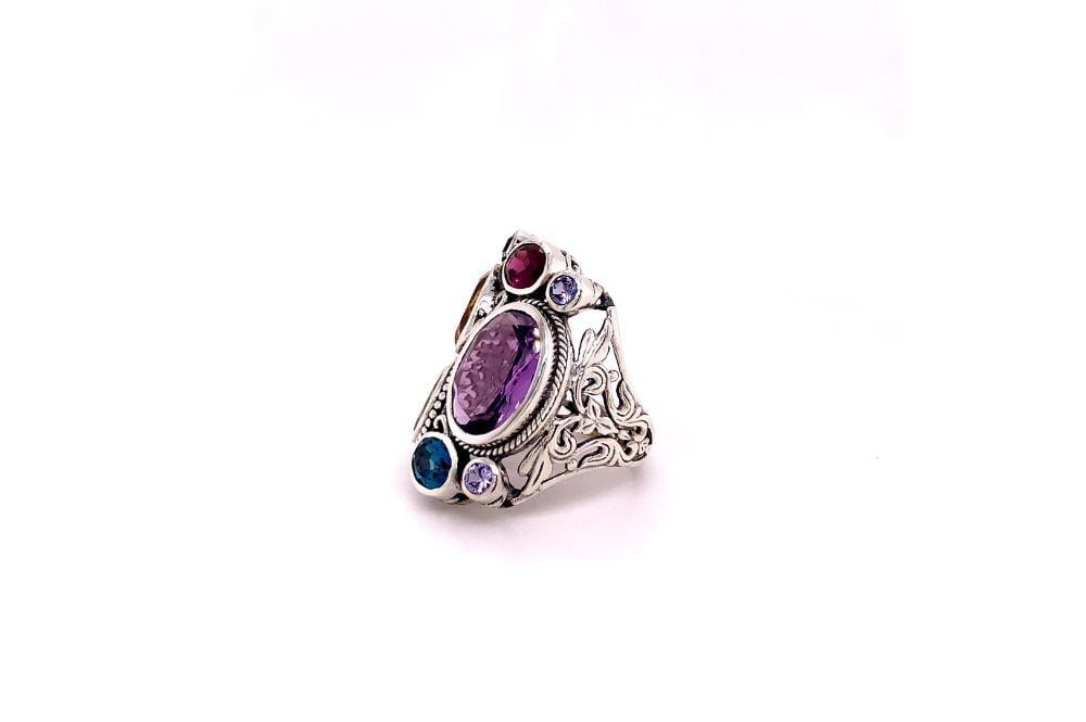Madeira Ring- Multi Gemstones