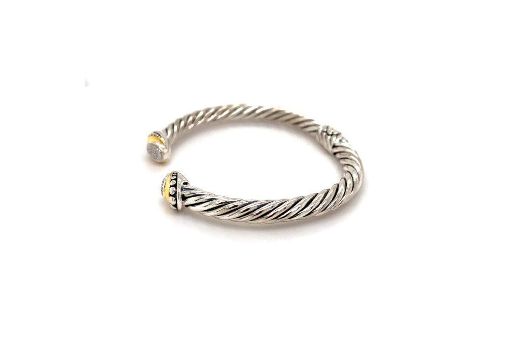 Pave Diamond Cable Bangle