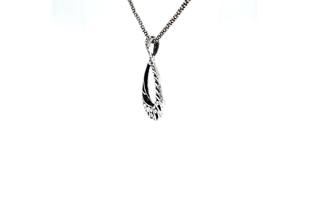 Embrace Pendant- Black Shell