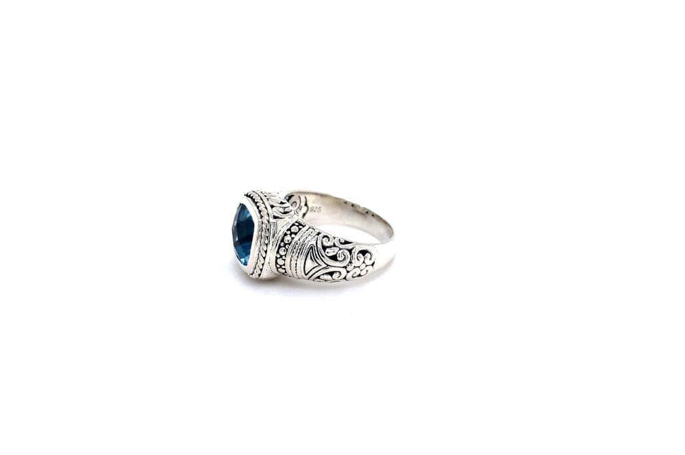 Honesty Ring- Blue Topaz