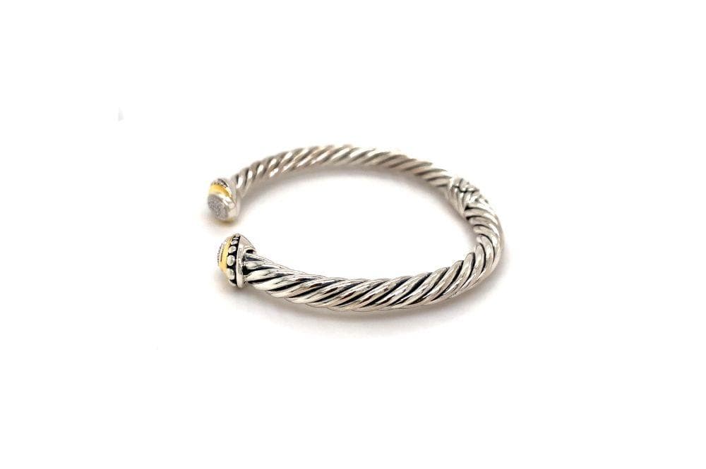 Pave Diamond Cable Bangle
