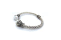Bali Twist Bangle- White Pearl