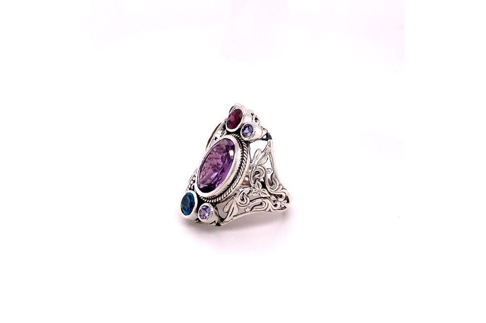 Madeira Ring- Multi Gemstones