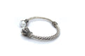 Bali Twist Bangle- White Pearl