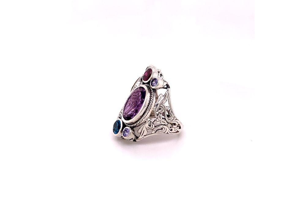 Madeira Ring- Multi Gemstones