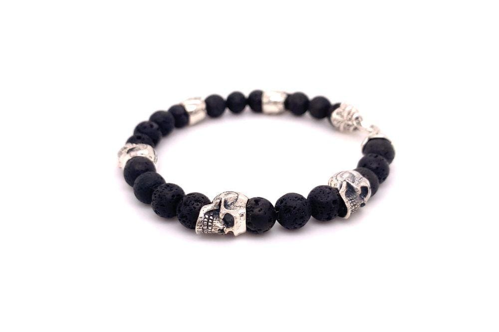 Skulls And Lava Bracelet