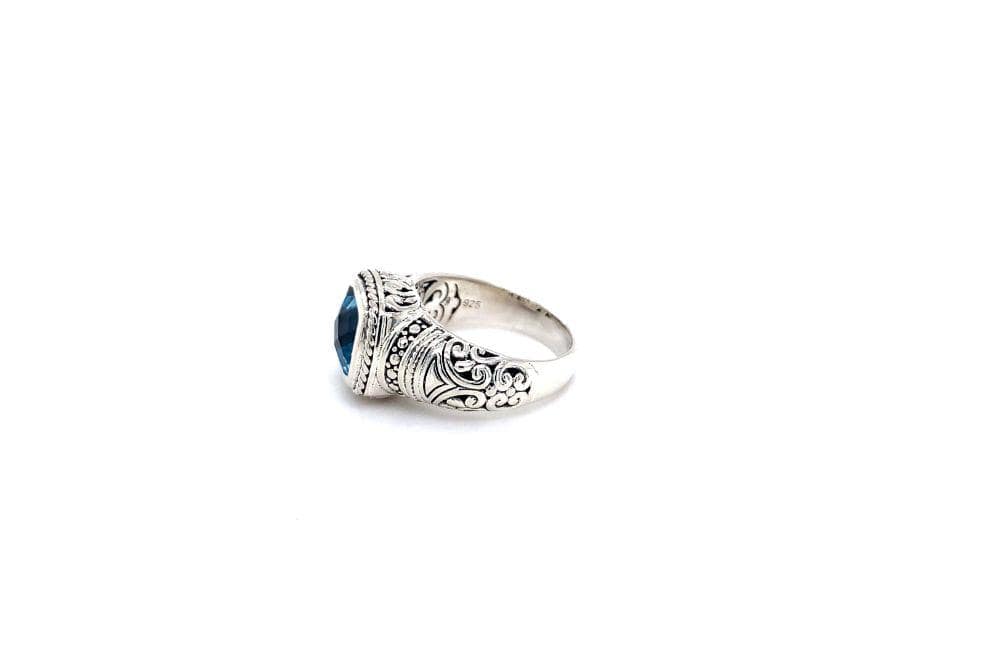 Honesty Ring- Blue Topaz