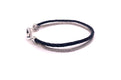 Latitude Bracelet- Black Leather